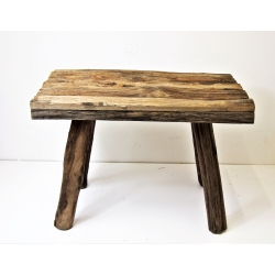 Ławka stolik z drewna egzotycznego